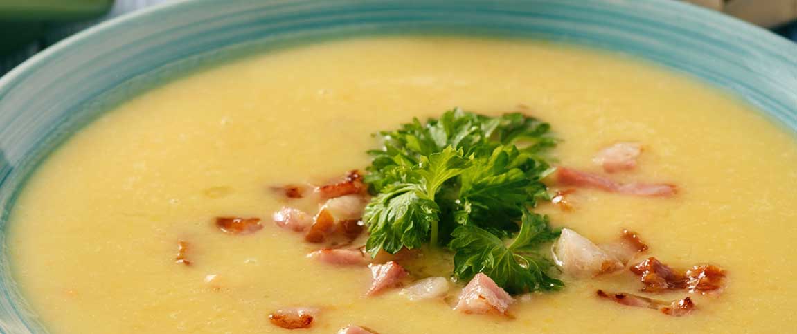 Aged Cheddar Cheese Baked Potato Soup