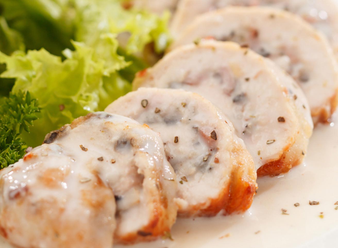 Baked Chicken Rolls with Cheese