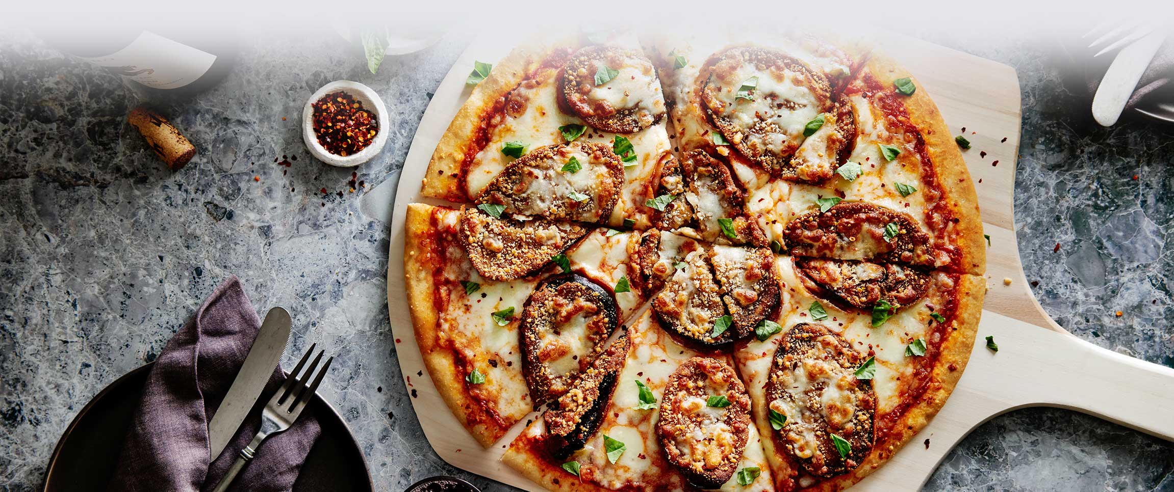 Eggplant Parm Pizza