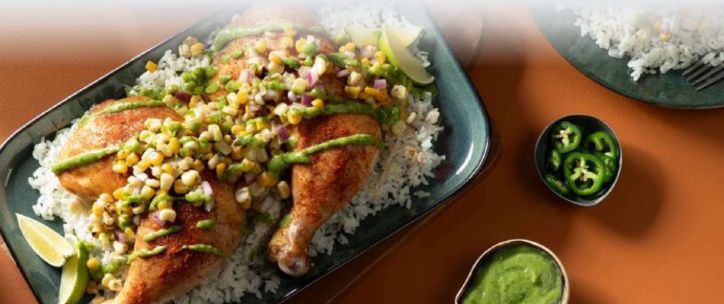 Beer Can Braised Chicken with Smoked Paprika and Cilantro-Lime Rice