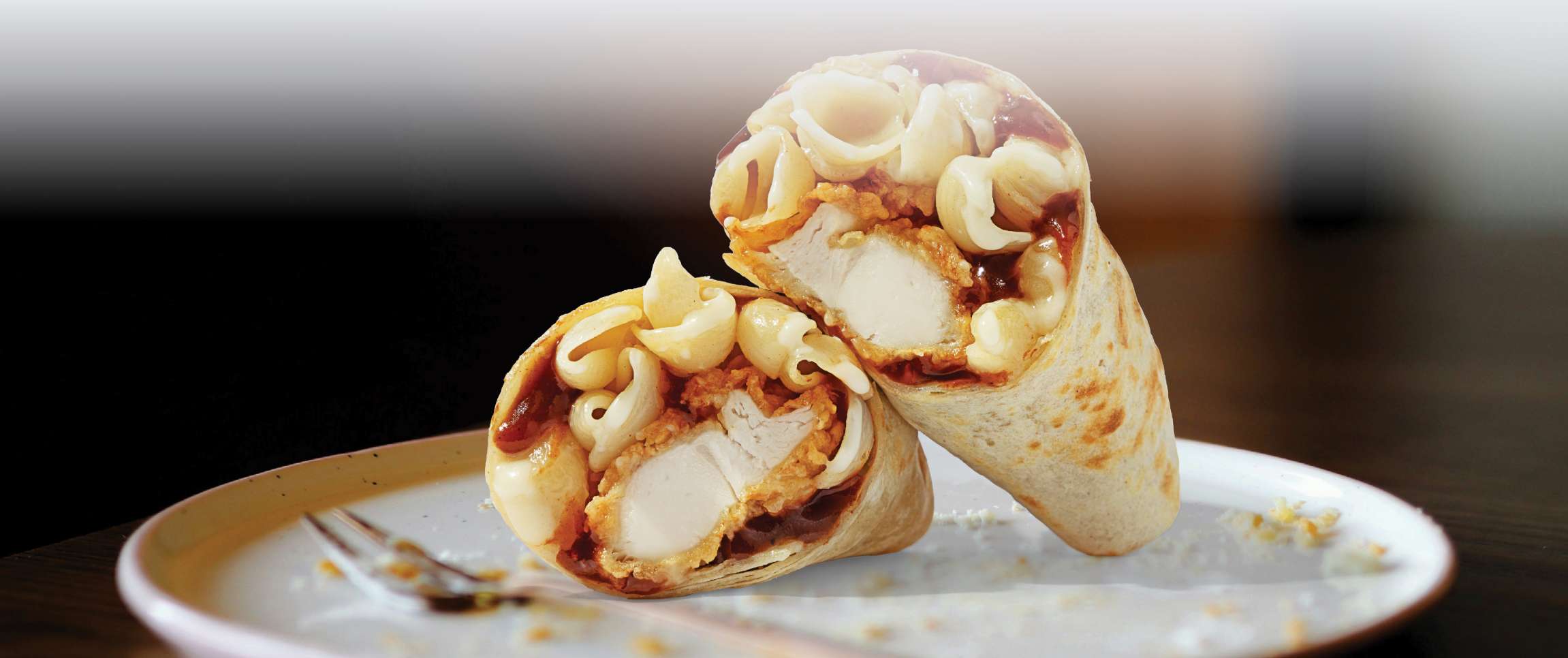 BBQ Fried Chicken and Mac & Cheese Wrap