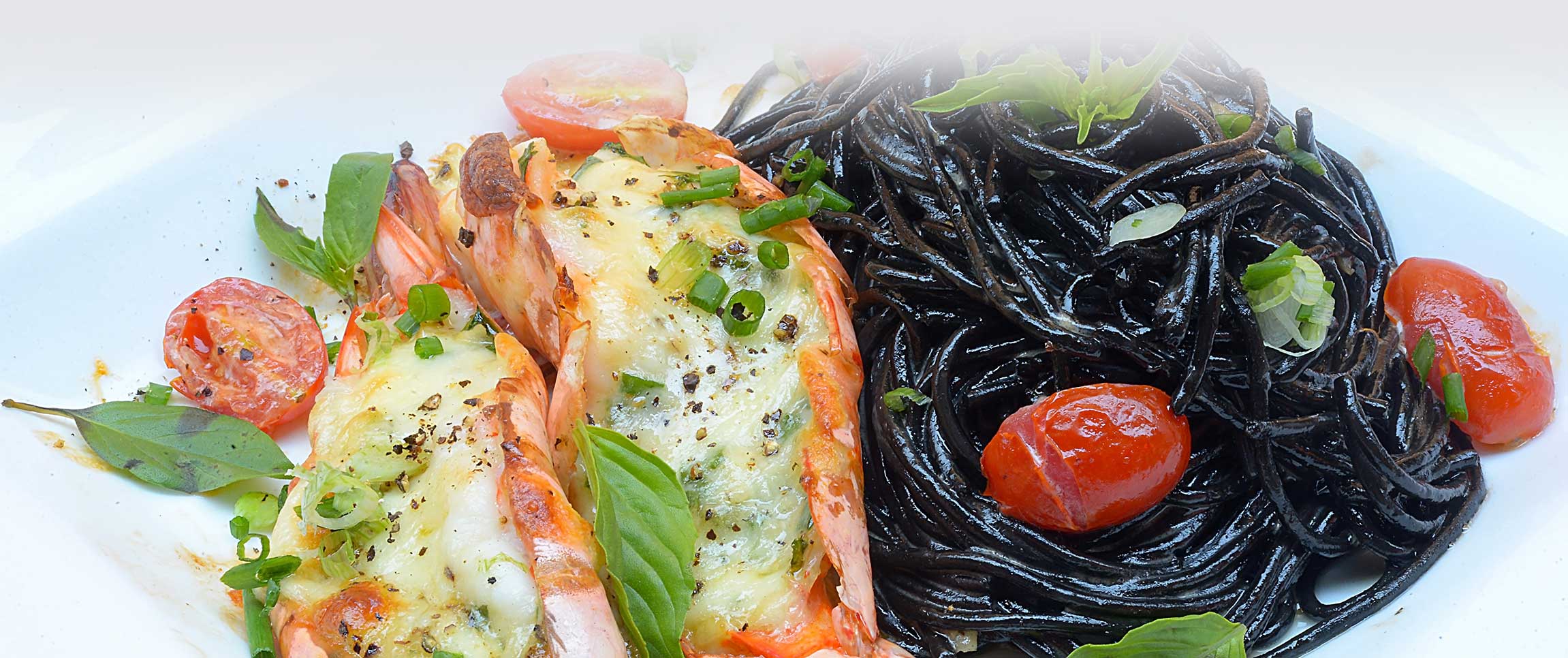 Lobster Etouffee with Squid Ink Linguini