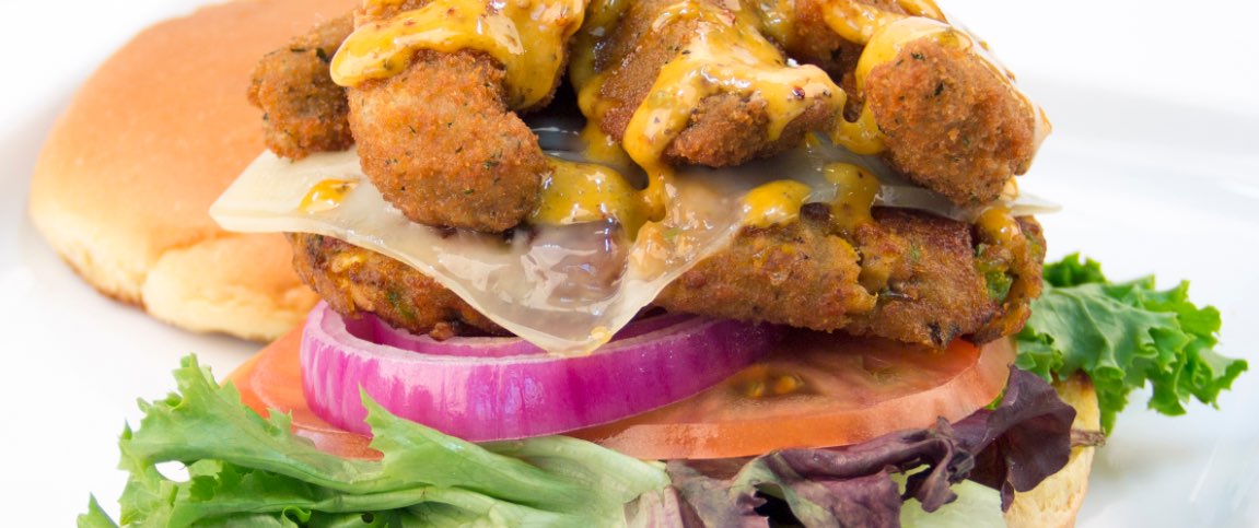 Fried Portobello Mushroom Burger