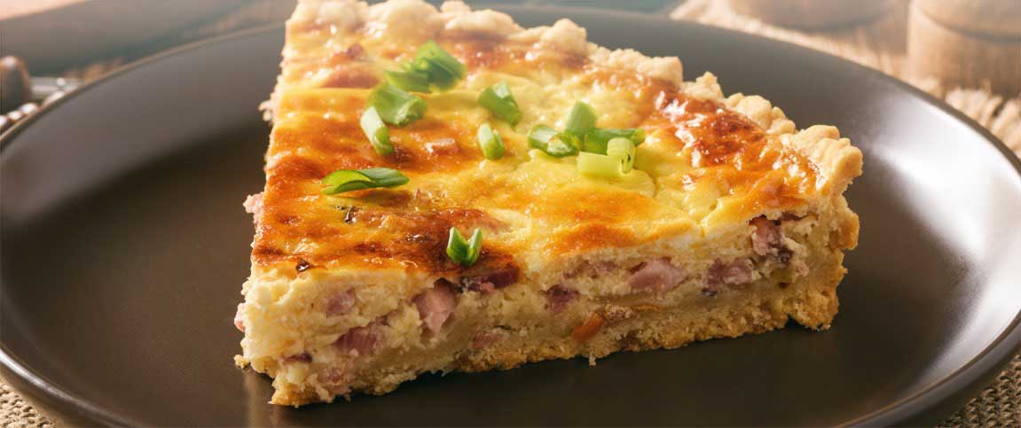 Ham and Swiss Quiche