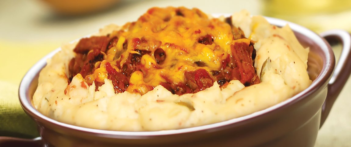 loaded mashed potato bowl