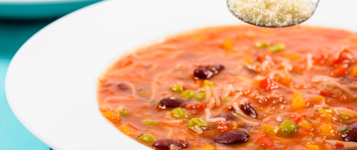Peruvian Minestrone with Angel Hair Pasta