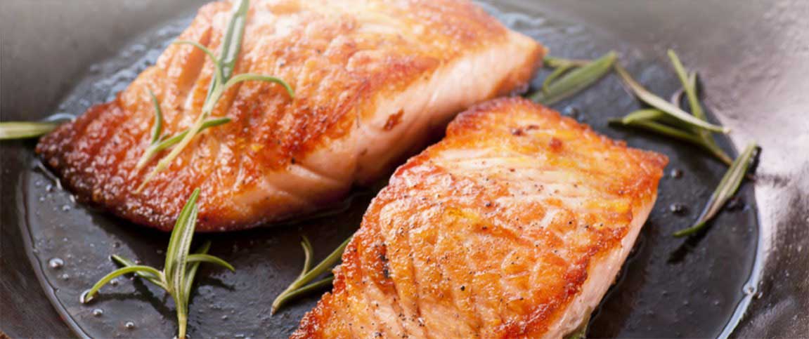 Pan Seared Salmon with Pure Maple Syrup