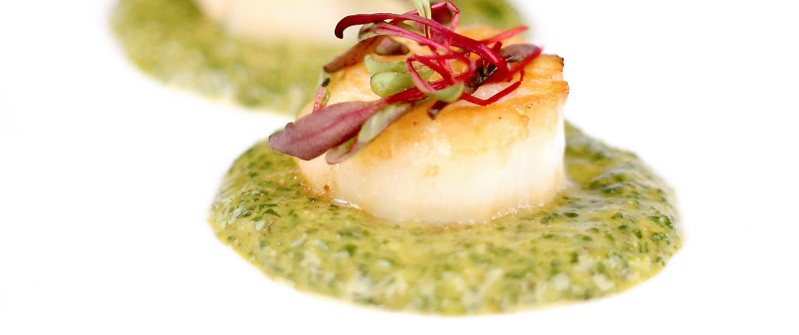 Scallops with Chimichurri Sauce