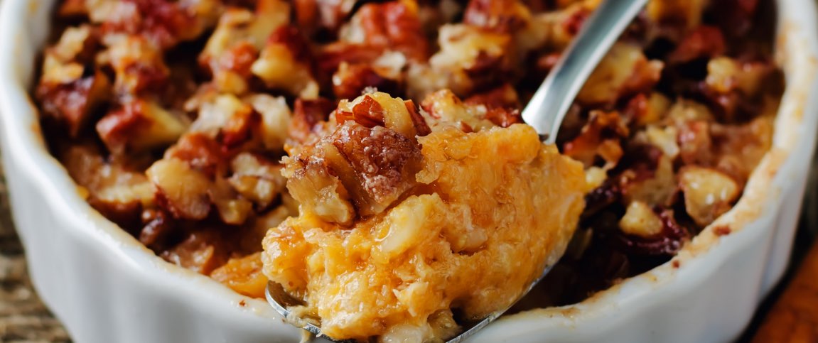 Squash Casserole with Pecan Topping