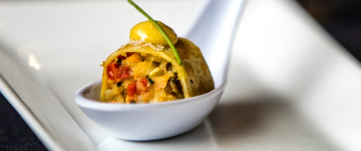 Thai Seafood Crepe Amuse Bouche