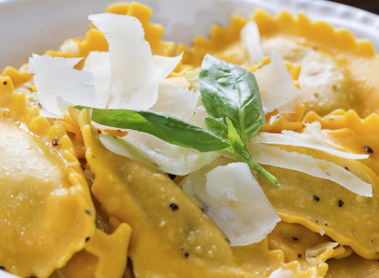 Mozzarella and Butternut Squash Ravioli